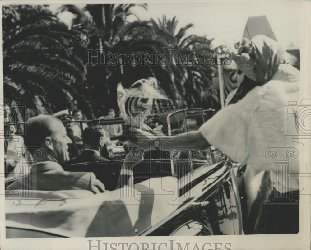 1954 Press Photo The Duke of Edinburgh at Melbourne University - Historic Images