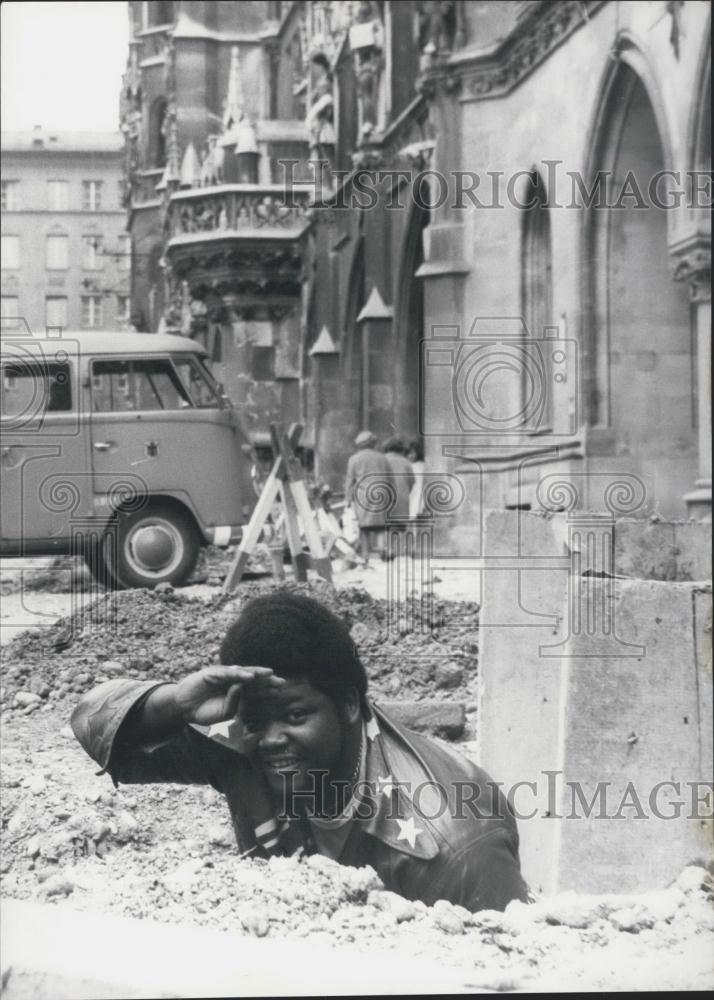 1971 Press Photo Musician Budddy Miles in Germany - Historic Images