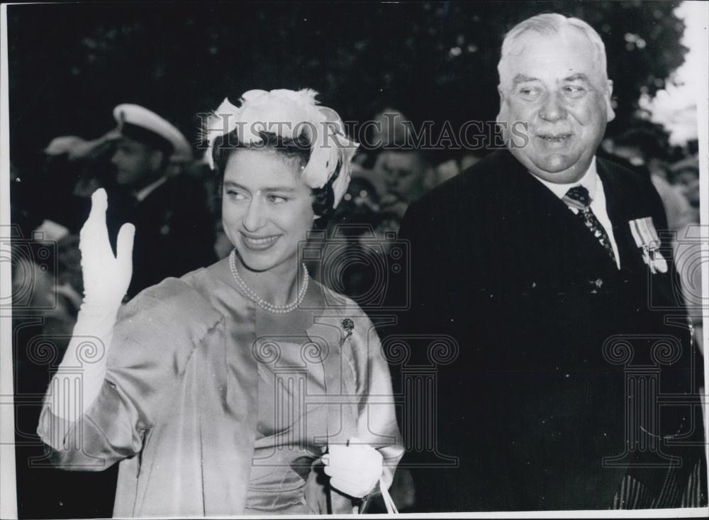 1958 Press Photo Princess Margaret & Lt. Gov. Ross - Historic Images
