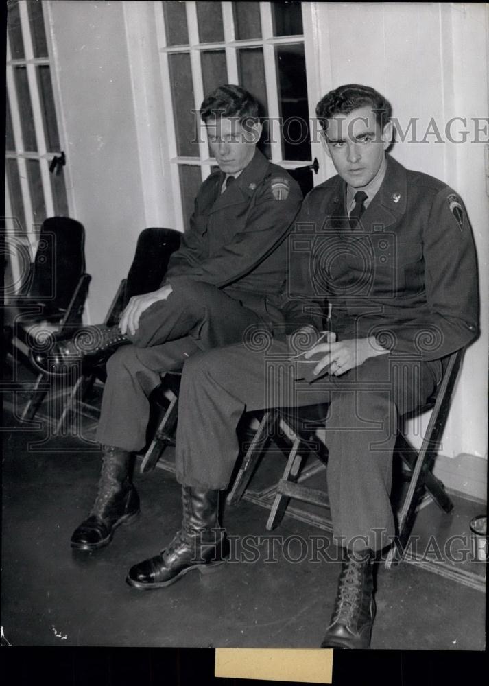 1955 Press Photo Pt Richard, Holden, Acquitted American Soldiers - Historic Images