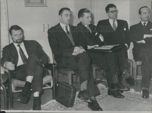 Press Photo Crespin and other leaders of Anti-Gaulle policy in Algiers - Historic Images
