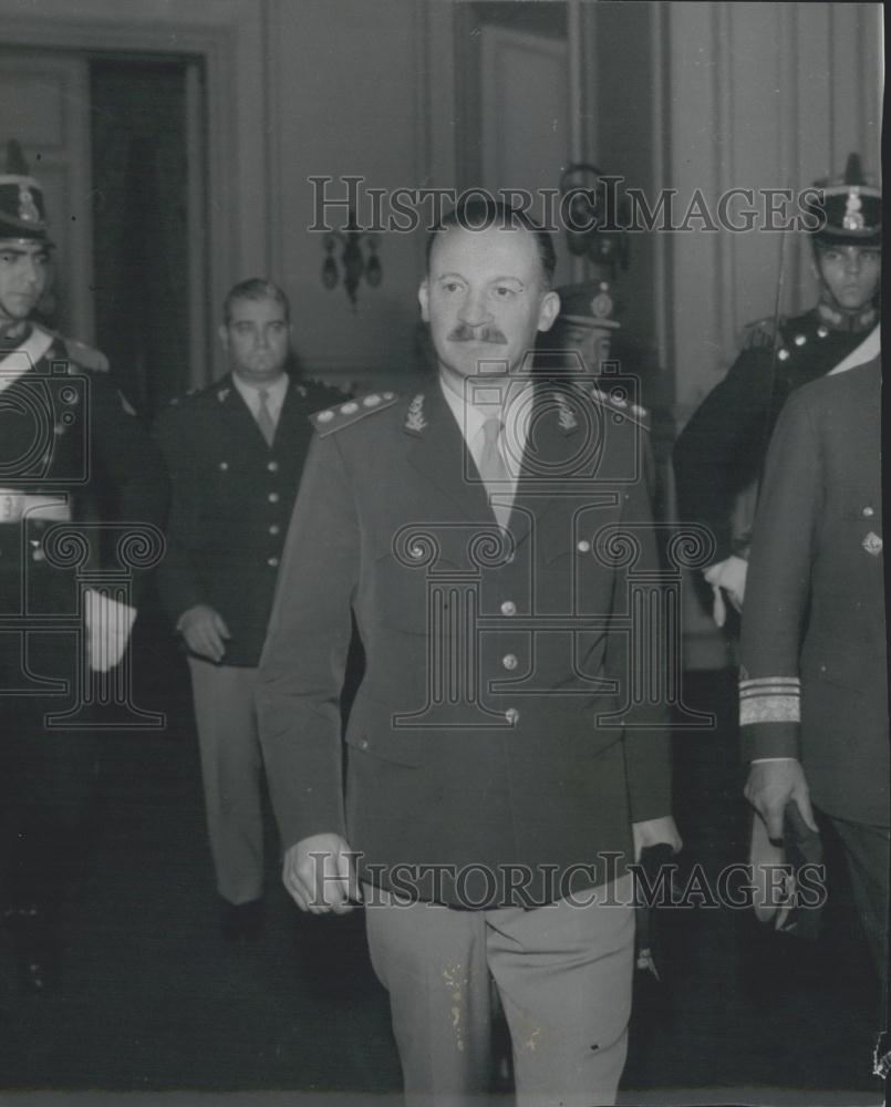 1968 Press Photo President of Argentina ,Gen. Carlos Ongania , - Historic Images