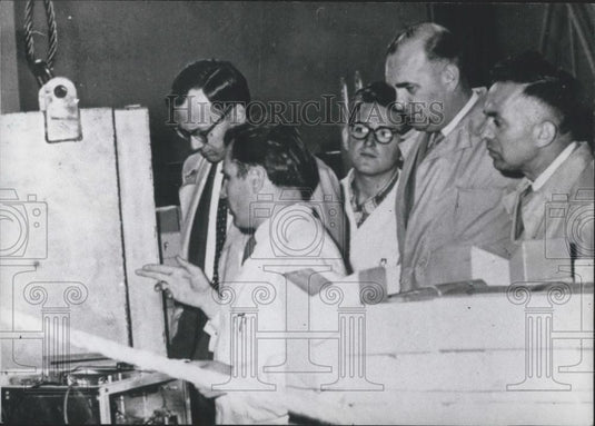 1959 Press Photo Prof. Dr. Ing.HeinzBarwich & Dr. Alexander ,Prof.Stephenson - Historic Images
