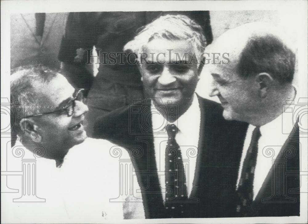 1963 Press Photo American Secretary of State Dean Rusk, India ...