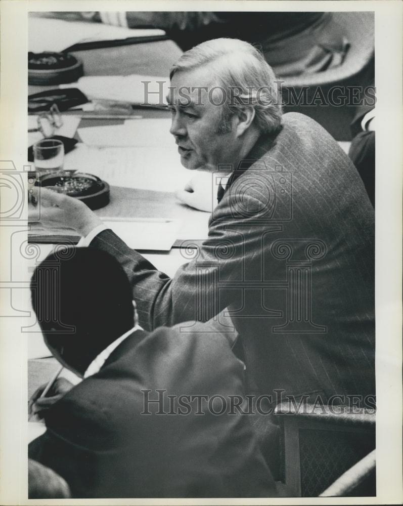 Press Photo UN Security Council, US Ambassador Patrick Moynihan - Historic Images