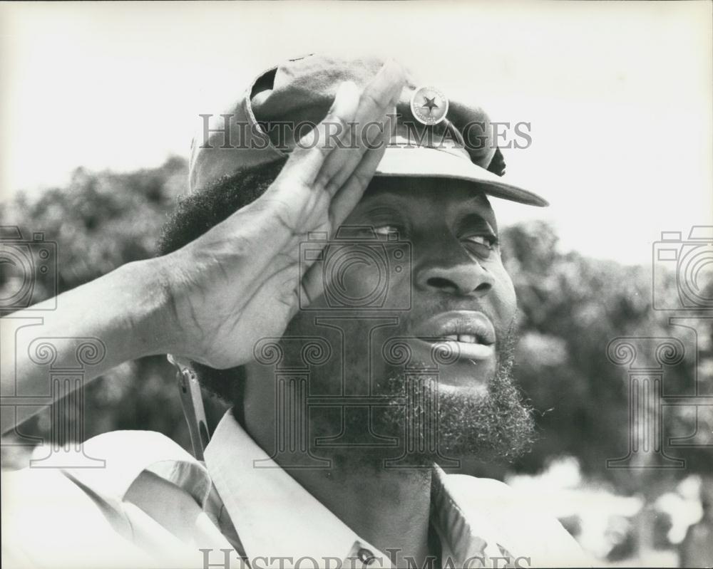 1976 Press Photo Colonel Samuel Chiwale, C in C of Unita - Historic Images