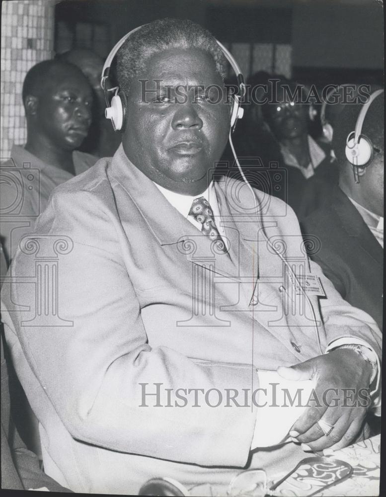 Press Photo Joshua Nkomo, President, Zimbabwe African People's Union - Historic Images