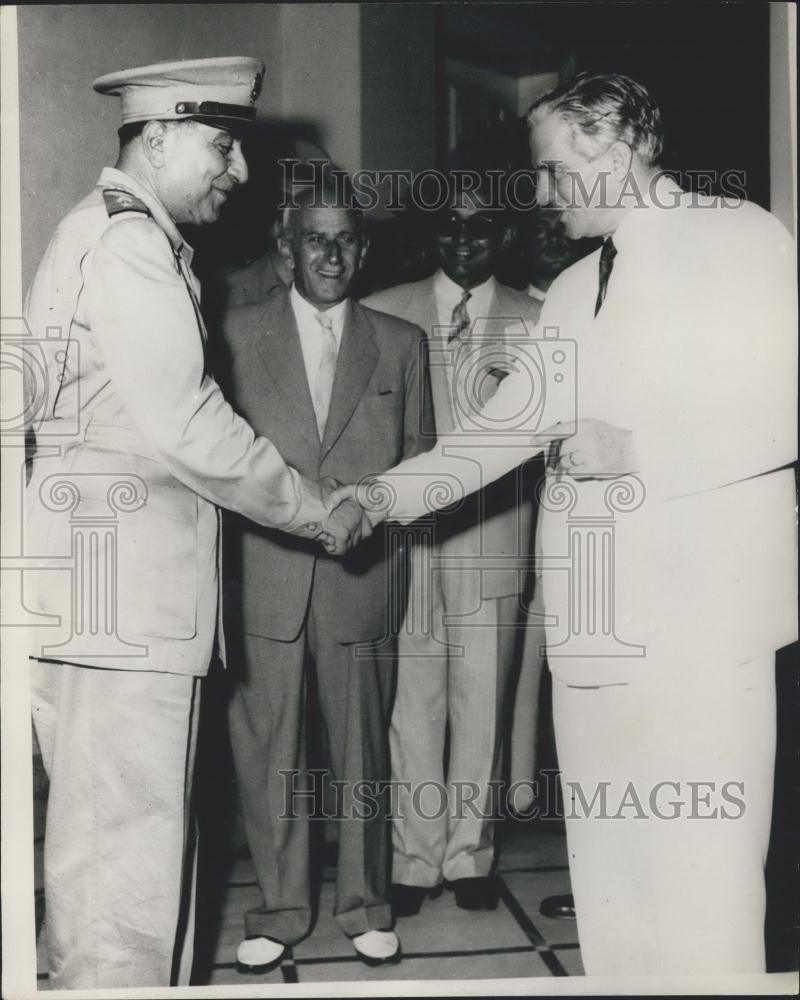 1958 Press Photo President Chamoun with successor, Gen. Fuad Chehab - Historic Images