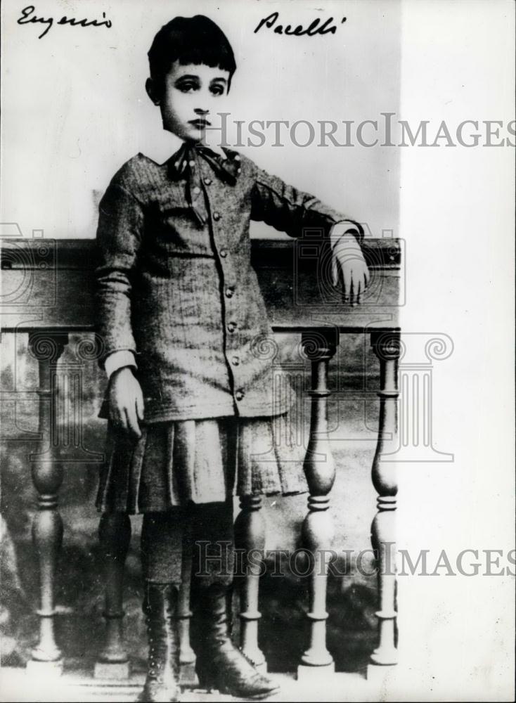 1958 Press Photo Pope Pius XII -when he was a young boy. - Historic Images