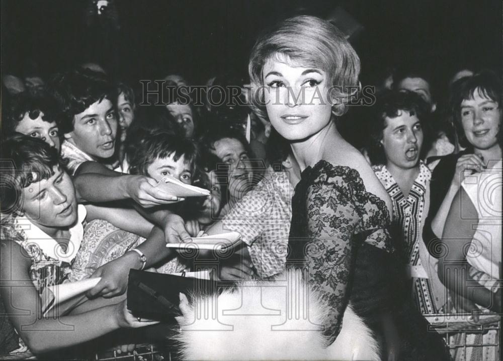 1959 Press Photo Actress Margit Saad At International Film Festival Berlin - Historic Images