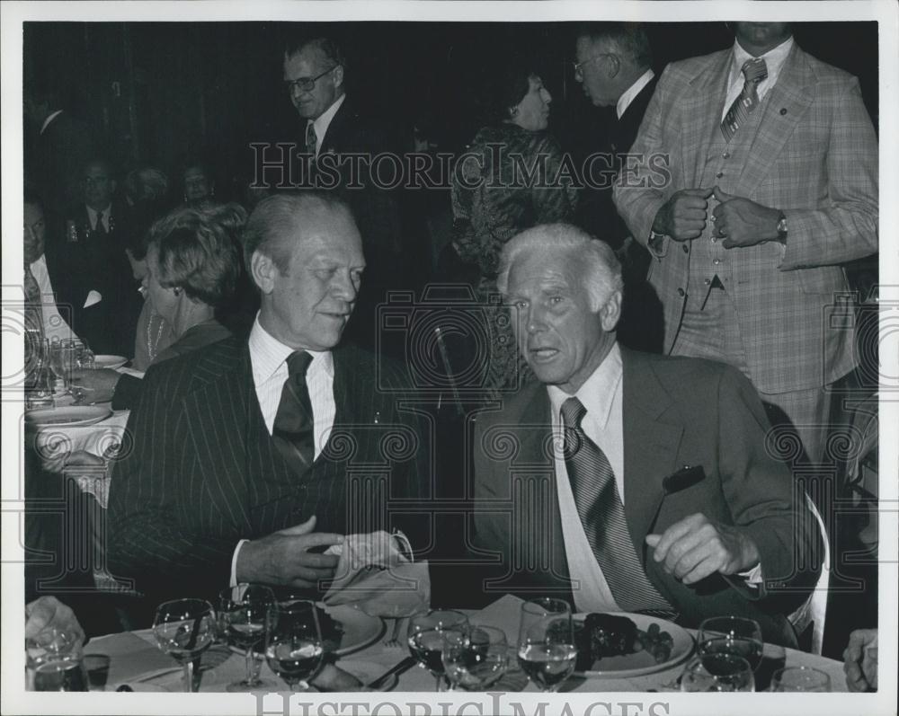 1978 Press Photo Former President Gerald Ford Campaign New York Perry Duryea - Historic Images