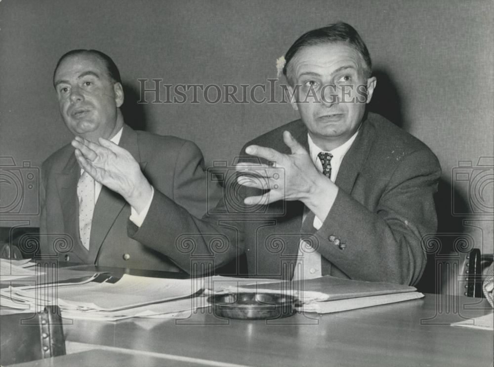 1957 Press Photo House of Parliament Conference in Bonn - Historic Images