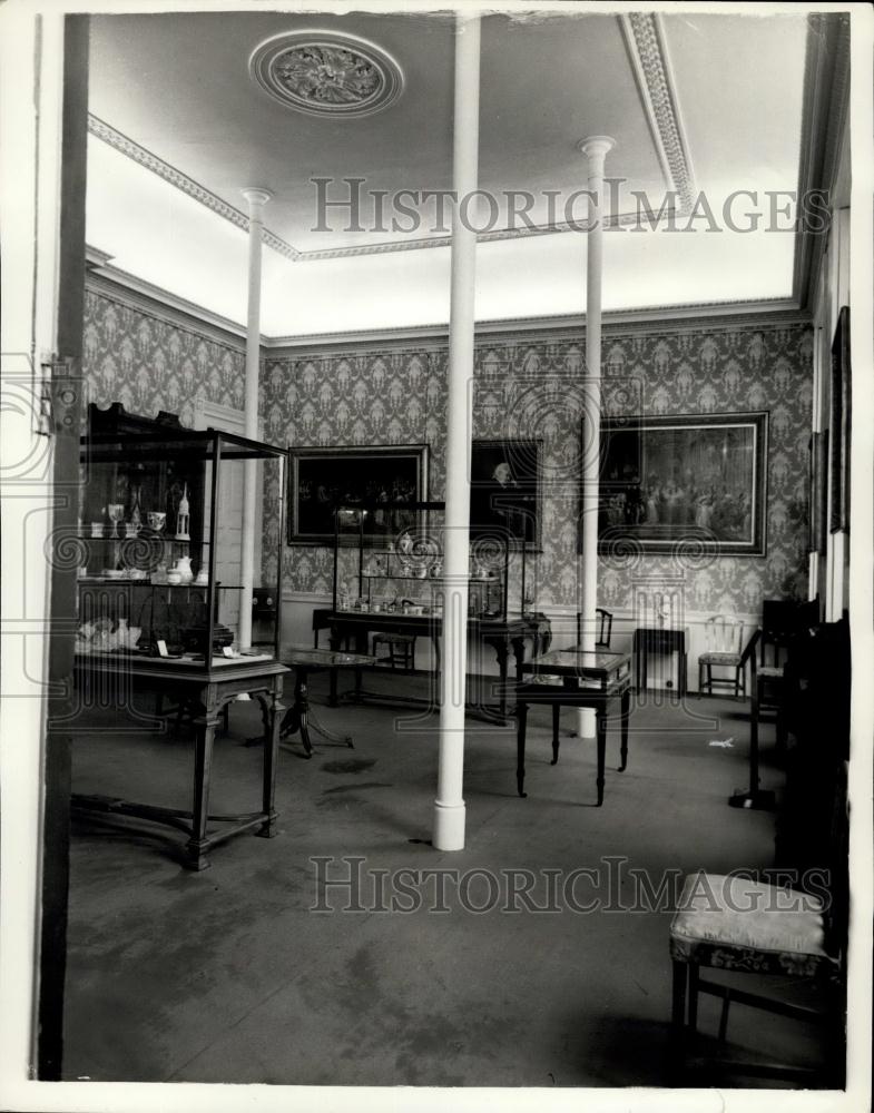 1956 Press Photo View of the King&#39;s Drawing Room - at Kensington Palace - Historic Images