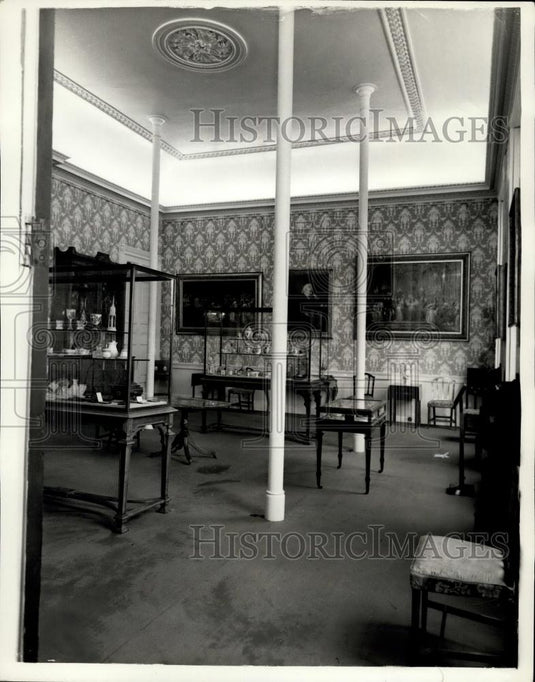1956 Press Photo View of the King's Drawing Room - at Kensington Palace - Historic Images