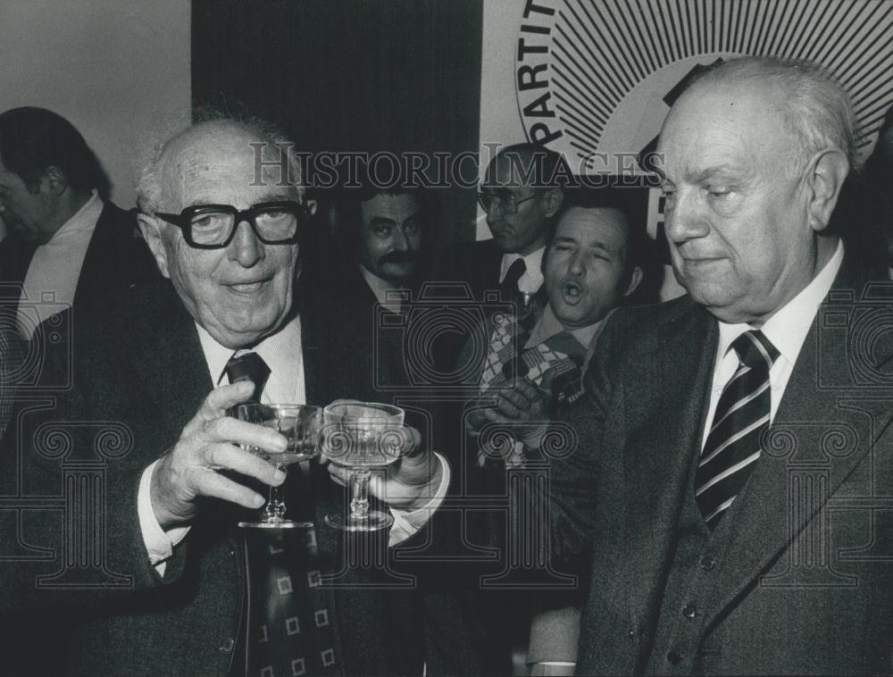 1976 Press PFrancesco De Martinohoto Socialist leader Piero Nenni & - Historic Images