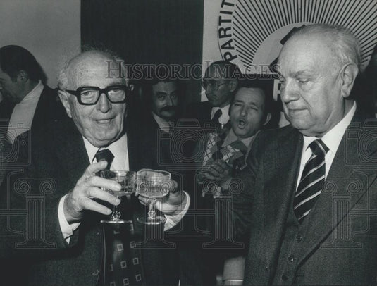 1976 Press PFrancesco De Martinohoto Socialist leader Piero Nenni & - Historic Images