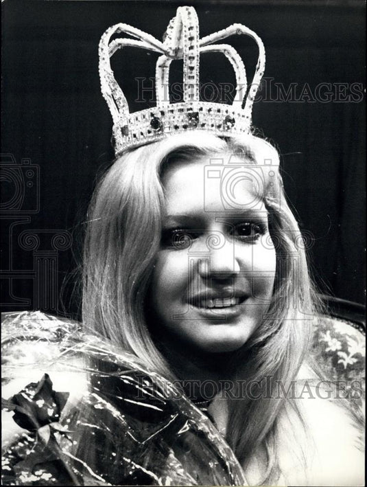 1974 Press Photo Miss Switzerland Christine Lavanchy - Historic Images