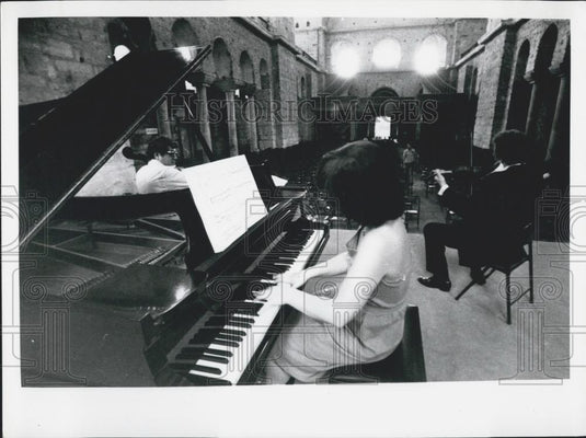 Press Photo Concert of the Stuttgart trio - Historic Images
