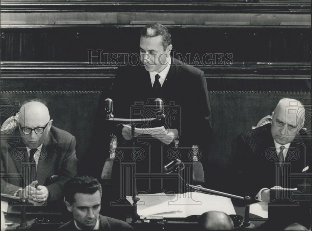 1963 Press Photo Italian PM Aldo Moro - Historic Images