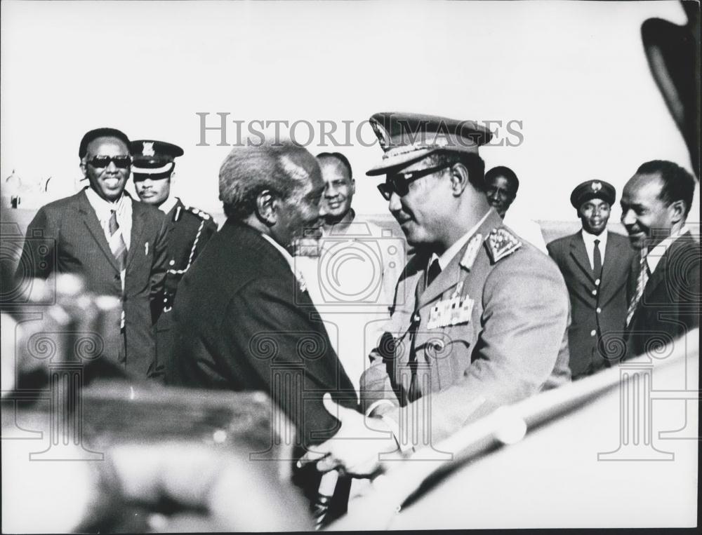 1973 Press Photo President Al-Numeiry Of Sudan In Kenya 10 Years Independence - Historic Images