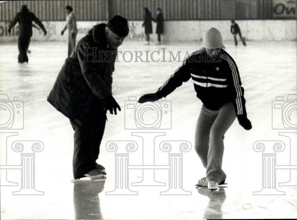 1981 Press Photo Figure Skating Champion Denise Biellmann/Jack Gerschwiler - Historic Images