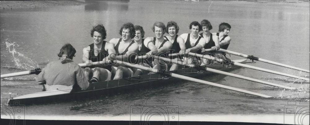 1974 Press Photo Oxford Boat Race Crew - Historic Images