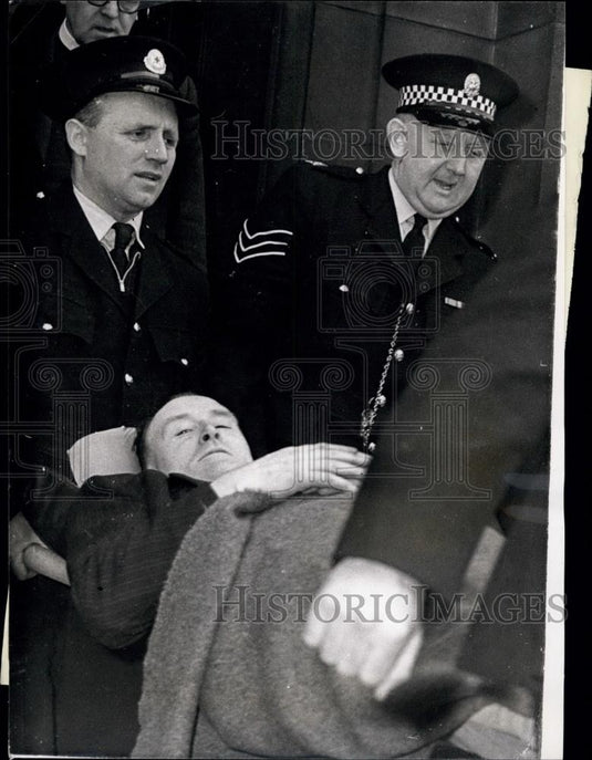 1958 Press Photo Peter Manuel Killed Wm Watt's Wife, Shown On 3rd Day Of Trial - Historic Images