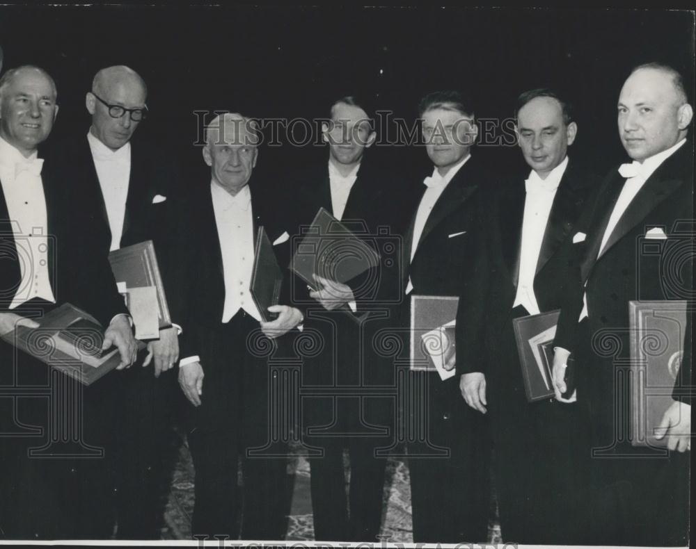 1958 Press Photo Nobel Prize Presentations In Stockholm - Historic Images