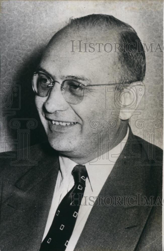 1957 Press Photo Franz Etzel, Minister Candidate Of New Cabinet In Bonn Germany - Historic Images