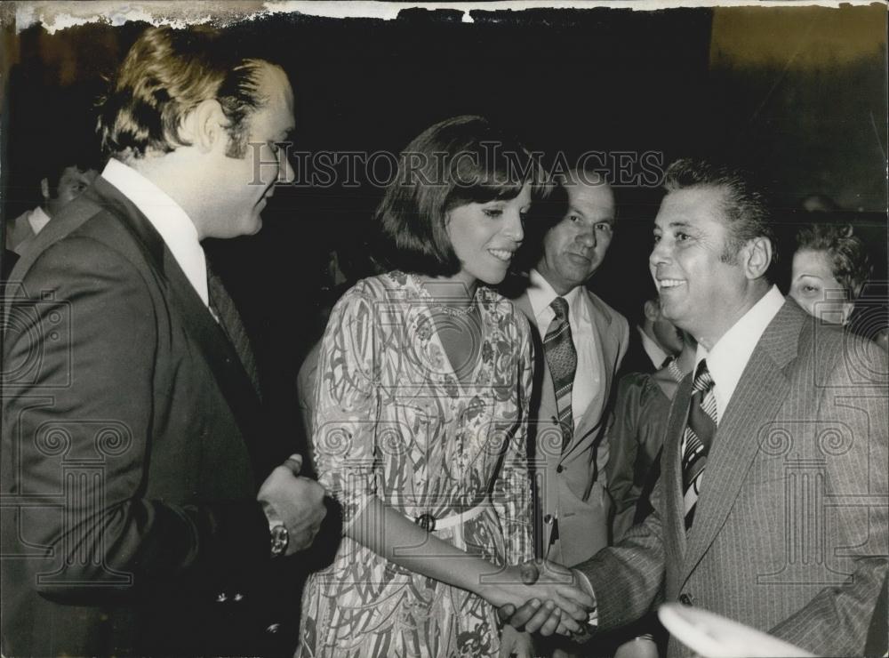 1975 Press Photo Christina Onassis Husband Alexander Andreadis Cocktai ...