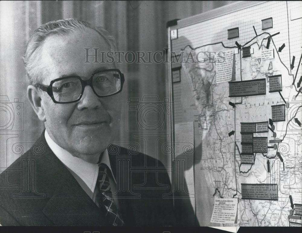 1978 Press Photo UN-high commissioner for refugees, Mr. Hartling - Historic Images