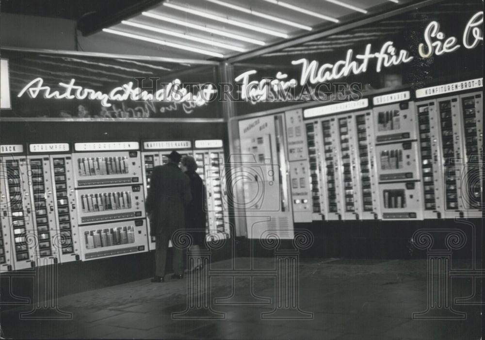 1962 Press Photo Open Automaton of the Bundesrepublik has the Town Essen - Historic Images