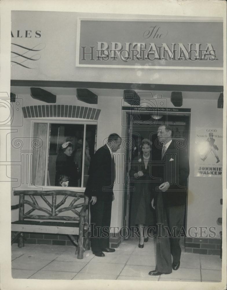 1955 Press Photo King of Denmark Opens British Trade Fair Tivoli grd Copenhagen. - Historic Images