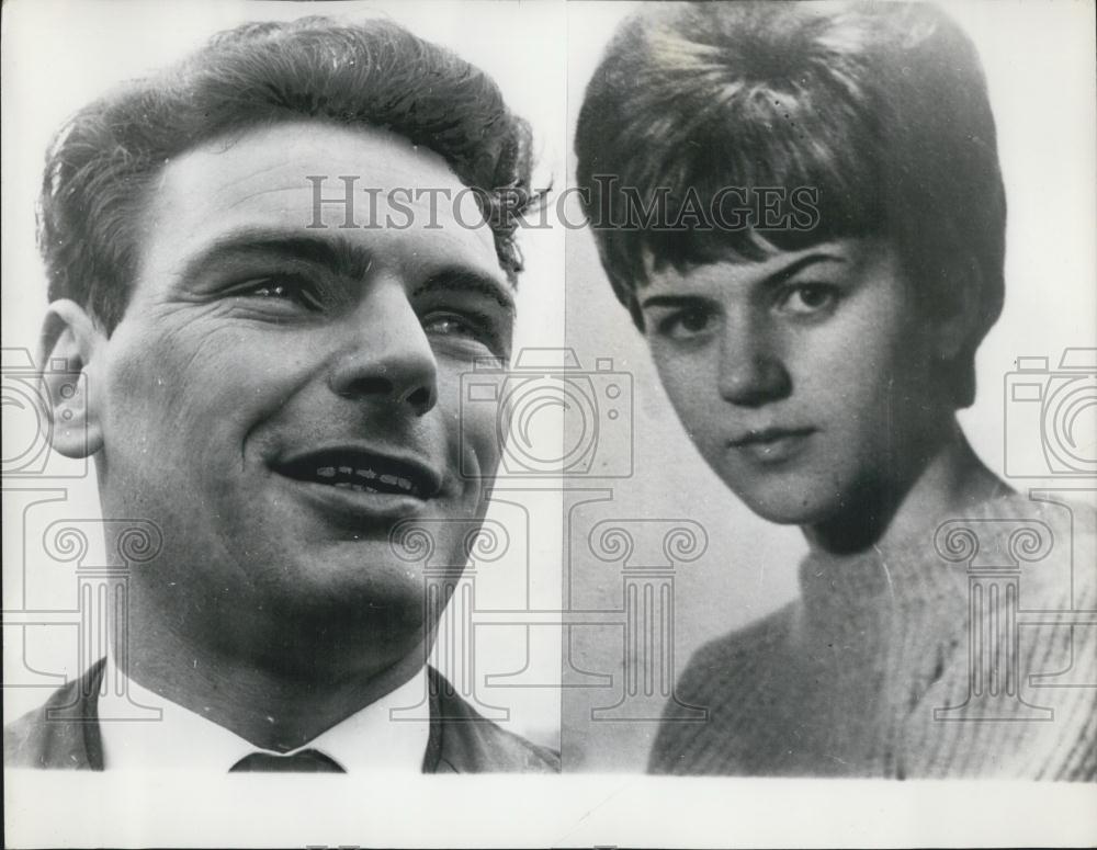 1965 Press Photo Edward Taylor-and Heide Kohle. - Historic Images