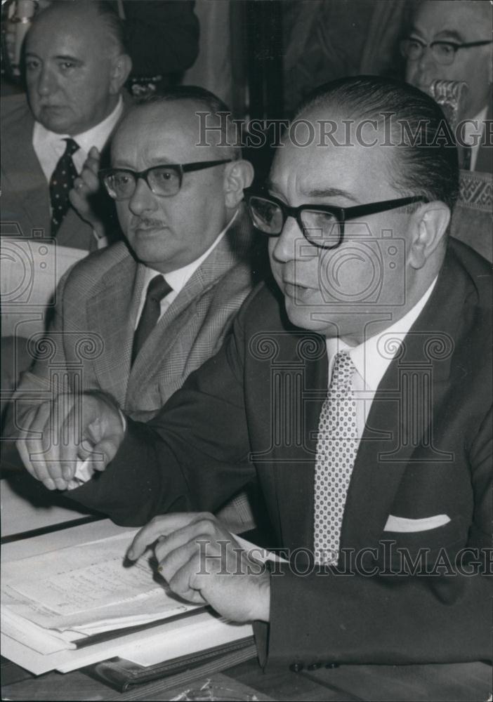 1968 Press Photo Ameridgo Petrucci,Ex-Mayor of Rome arrested - Historic Images