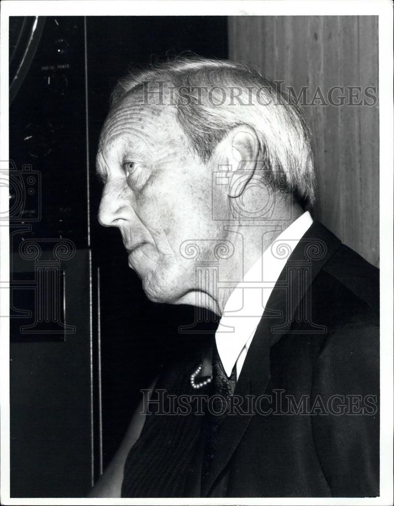 1970 Press Photo Swedish Professor Hannes Alfven, Nobel Prize In Physics - Historic Images