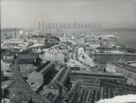 Press Photo Scotland's Upper Cycle ship builders. - Historic Images
