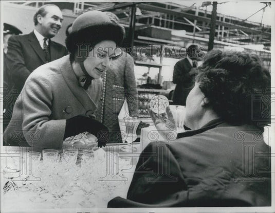 1966 Press Photo Princess Margaret Wears Ear-Muffs - Historic Images