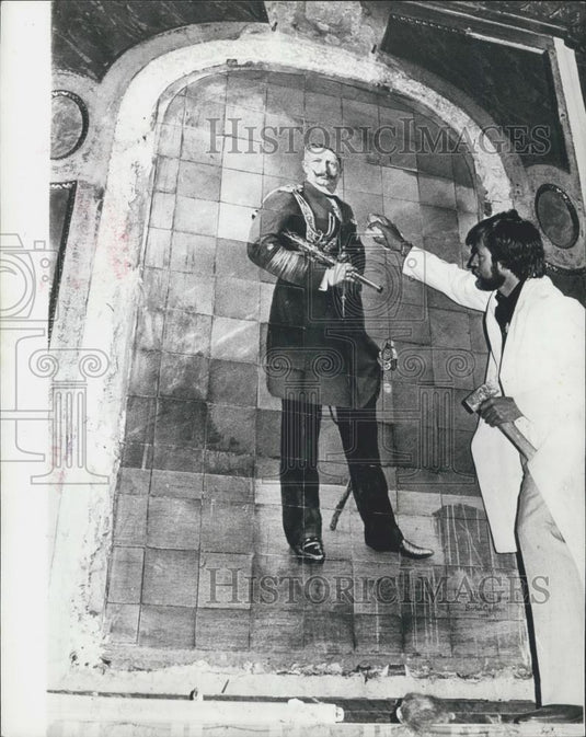 Press Photo portrait of Emperor Wilhelm To Be Displayed At Atlantic Hotel - Historic Images