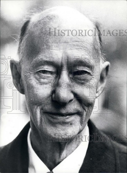 1974 Press Photo Nobel Prize for Literature,Harry Martinsson - Historic Images