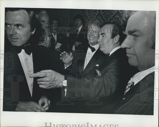 1977 Press Photo President Jimmy Carter Fundraiser Governor Hugh Carey New York - Historic Images