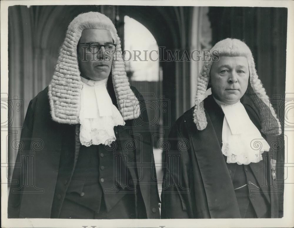 1955 Press Photo Queen's Council Members Mr. D.H. Robson Mr. Norman Black - Historic Images