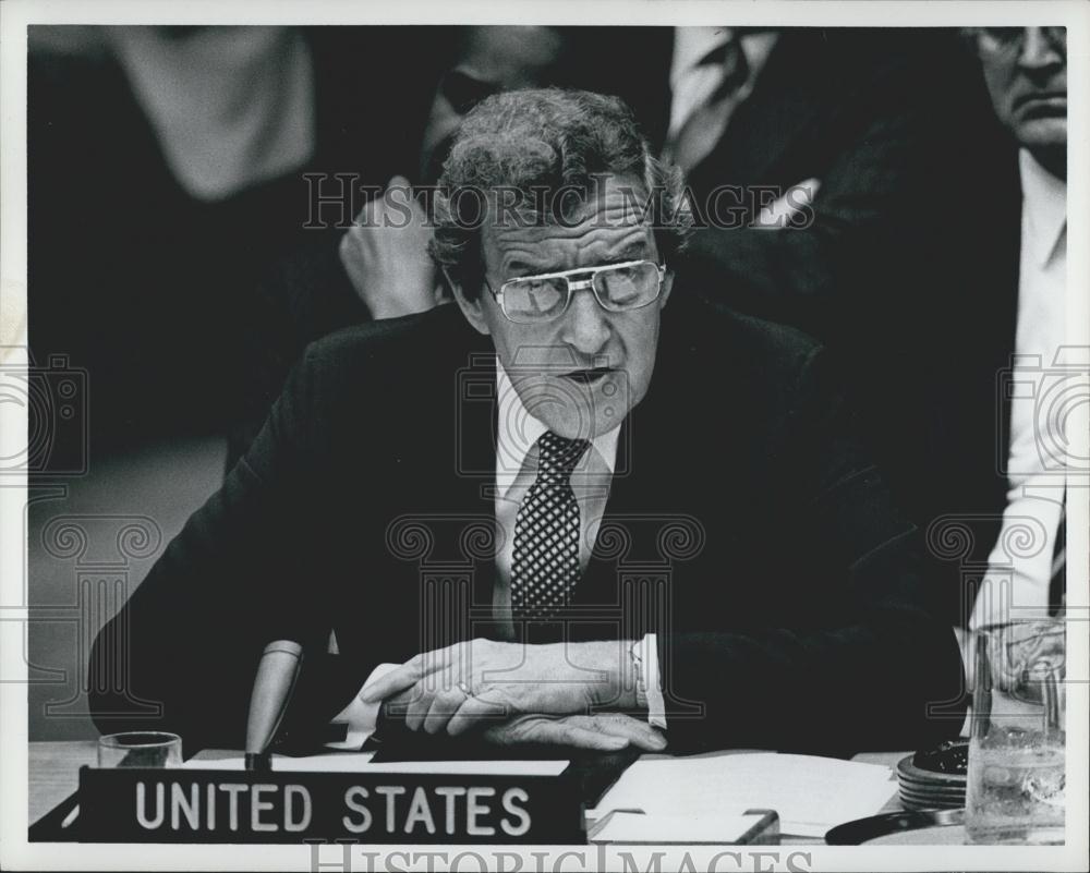 1980 Press Photo American Secretary of State Edmund Muskie Addresses UN - Historic Images