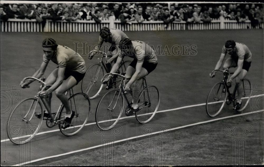 Press Photo 4000 Metres Team Pursuit First Round Herne Hill Dutch Team - Historic Images