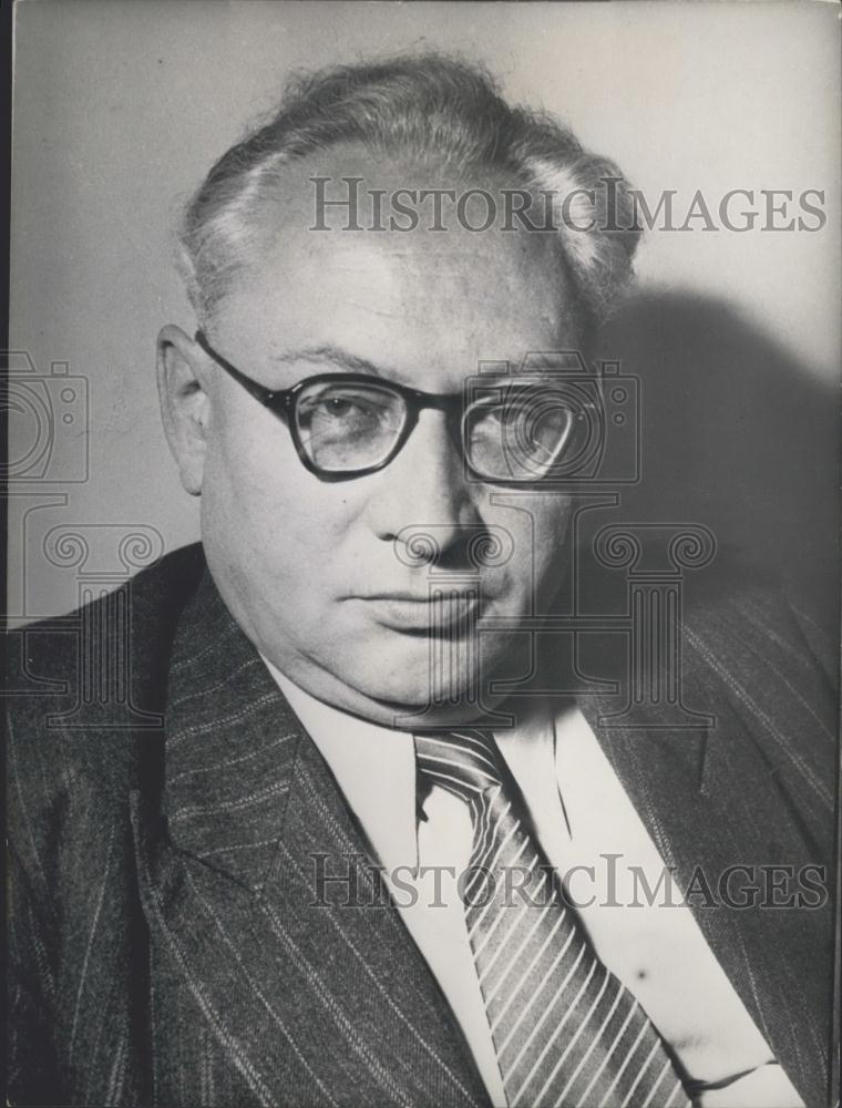 1953 Press Photo Erich Ollenhauer - Historic Images