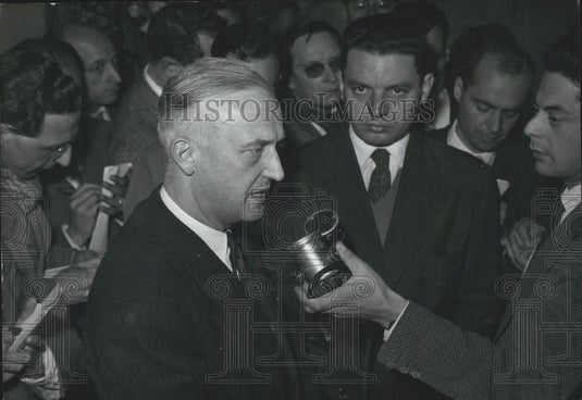 1957 Press Photo M. Pflimlin Asked for New Cabinet - Historic Images