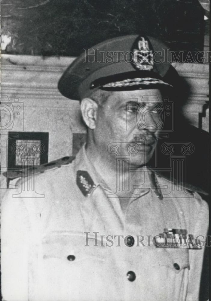 Press Photo U.A.R. Minister of State for War Production, Mohammed Ibrahim Selim - Historic Images