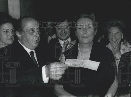 Press Photo Writer Lalla Romano & businnessman Guido Alberto - Historic Images