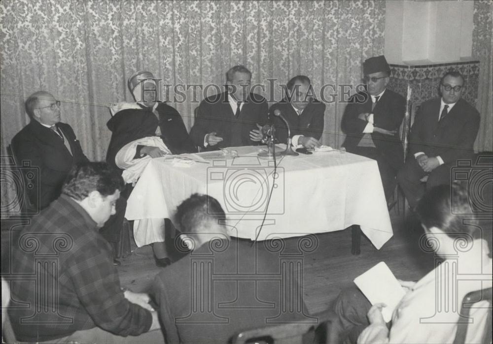 1960 Press Photo Hotel Saint-Georges, Algiers,press conference - Historic Images