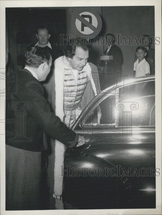 Press Photo Will Quadflieg, Salburg Festive Play - Historic Images